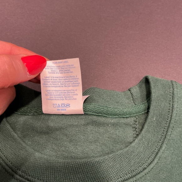 Café Du Monde New Orleans Green Crewneck Sweatshirt Port & Company Size Small - Picture 7 of 7